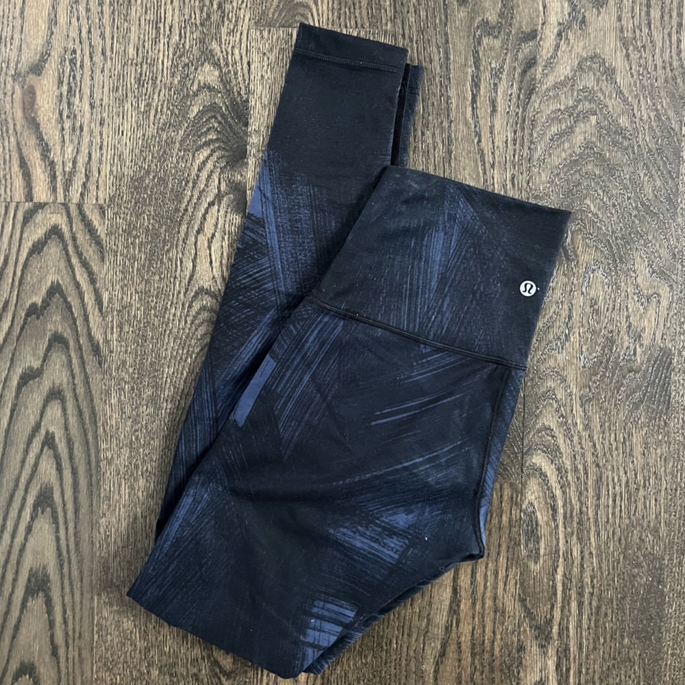 Lululemon Wunder Under High Rise in Brushed Blue